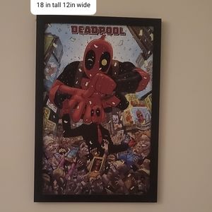 Deadpool framed picture